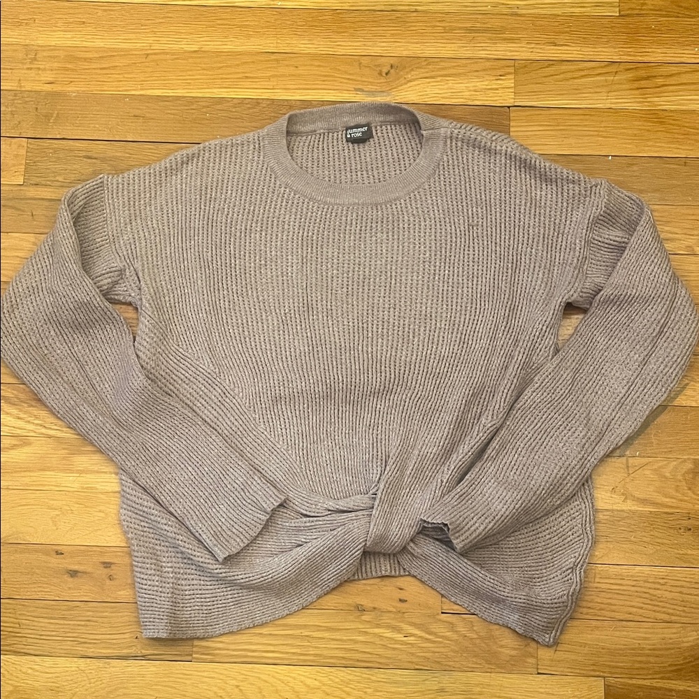 Knit Sweater in Taupe